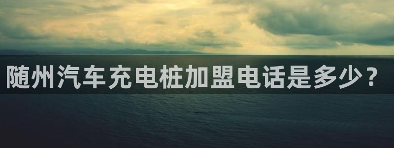 威廉希尔是什么：随州汽车充电桩加盟电话是多少？