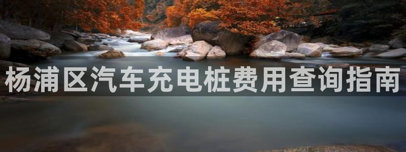 威廉体育官方app下载安装：杨浦区汽车充电桩费用查询指南