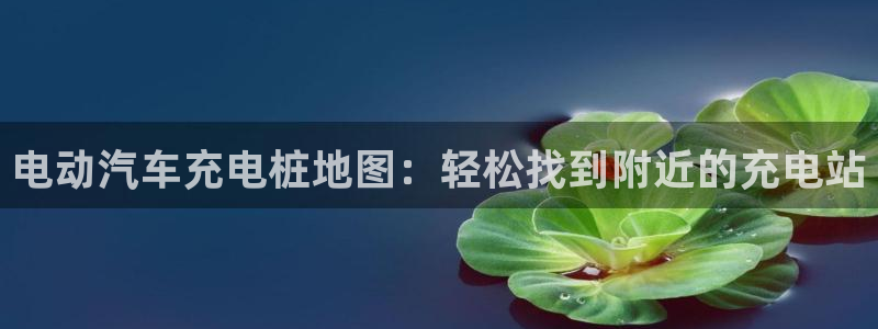 威廉平台链接：电动汽车充电桩地图：轻松找到附近的充电站